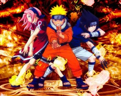 les 3 Genin(un genin est un ninja du plus bas niveau)