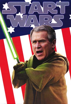 maitre yoda et bush.....